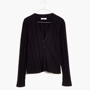 Madewell Ribbed Sweater-Knit Cardigan